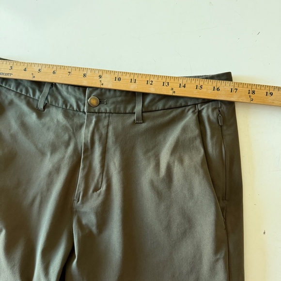 Lululemon ABC Commission Military Green Performance Pants Mens 33 x 30 Stretch - Picture 7 of 10